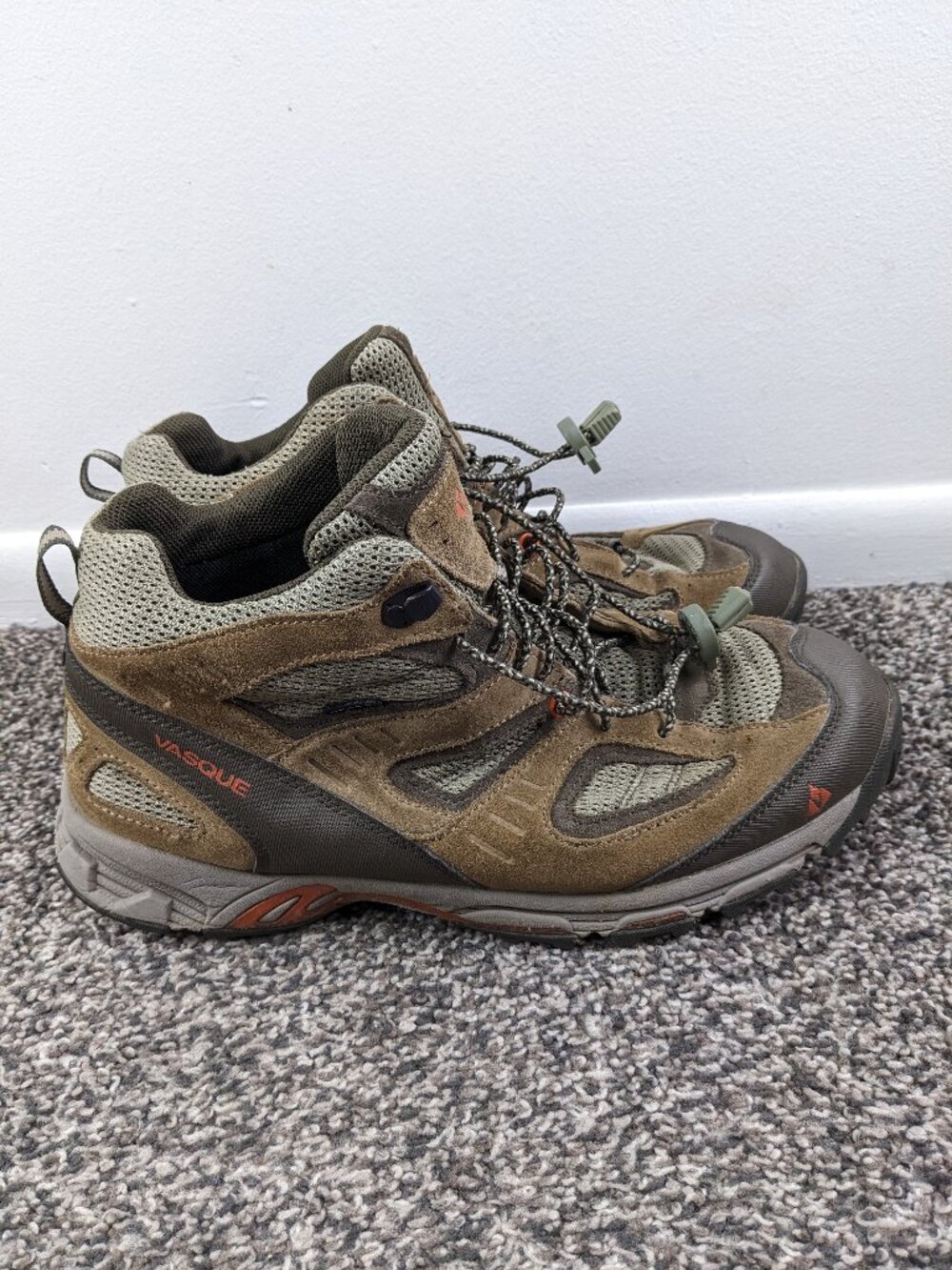 Vasque Hiking Boots 7018 Mens Size 12 M Brown Leather Trail Hike Outdoor